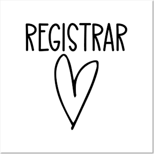 Registrar Heart Posters and Art